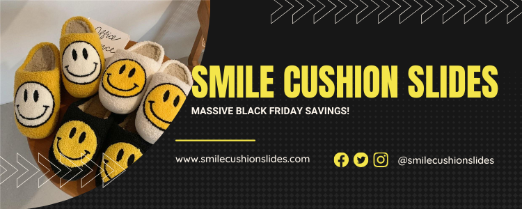 Huge Black Friday Sale On The Smile Cushion Slides