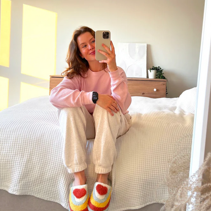 Rainbow Slippers With Non Slip Sole