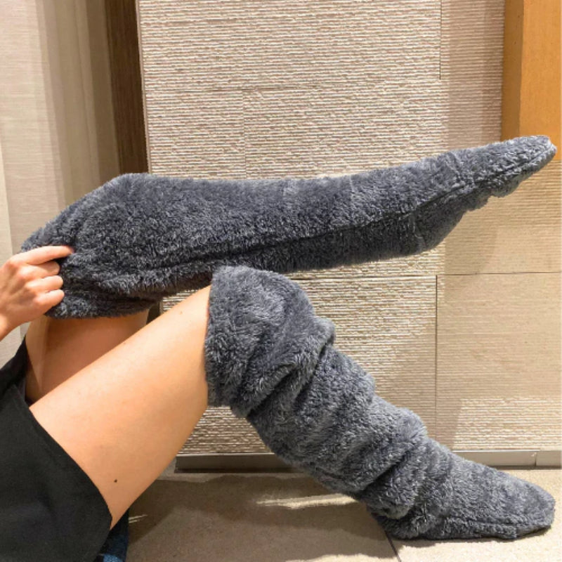 Plush High Length Cozy Socks