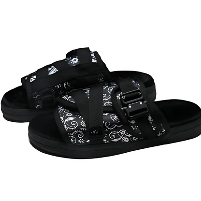 Cushioned Sole Adjustable Slide Sandals