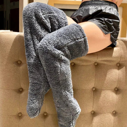 Plush High Length Cozy Socks