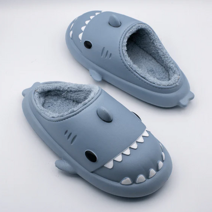 Cozy Shark Slides Winter Footwear