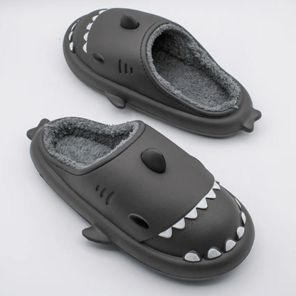 Cozy Shark Slides Winter Footwear