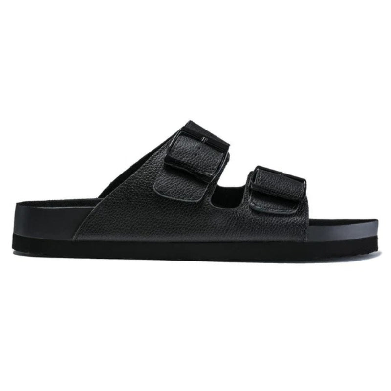 Adjustable Double Strap Slide Sandals