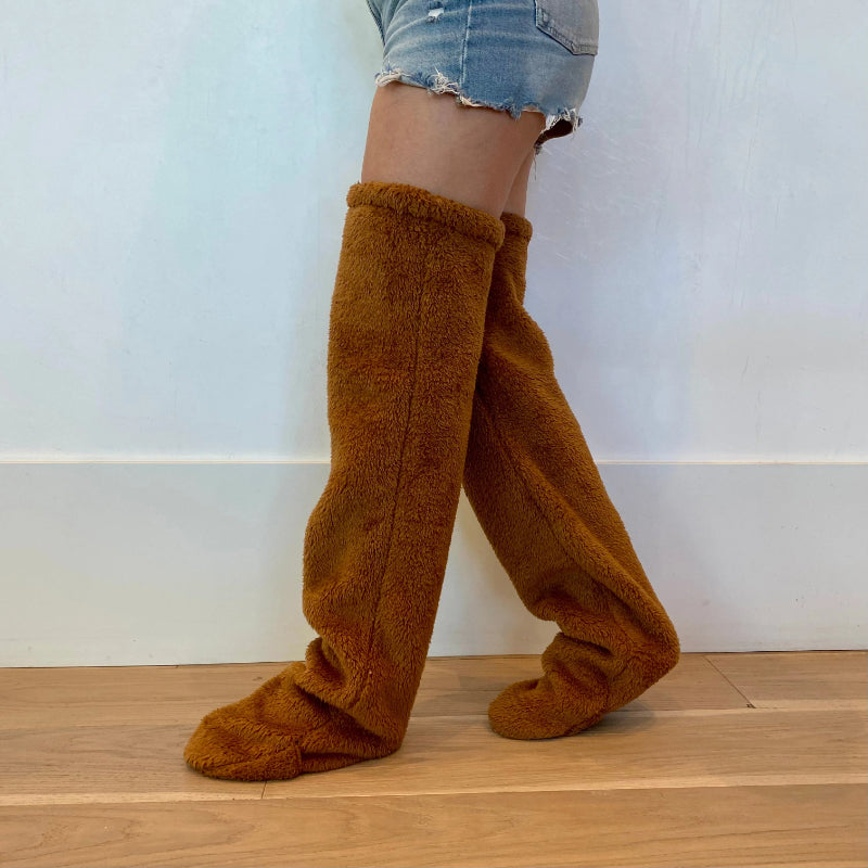 Plush High Length Cozy Socks