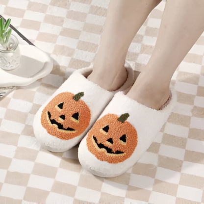 Halloween Pumpkin Slippers