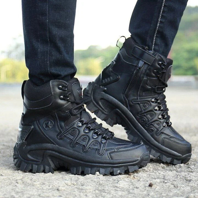 Rugged Terrain Lace Up Boots