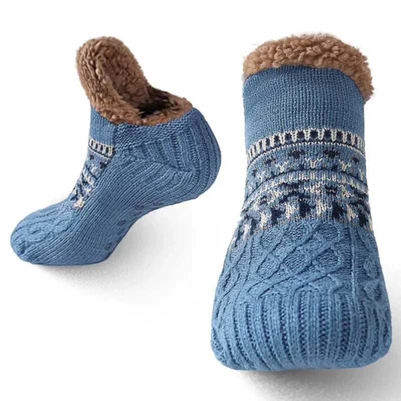 Cozy Knitted Winter Slipper Socks