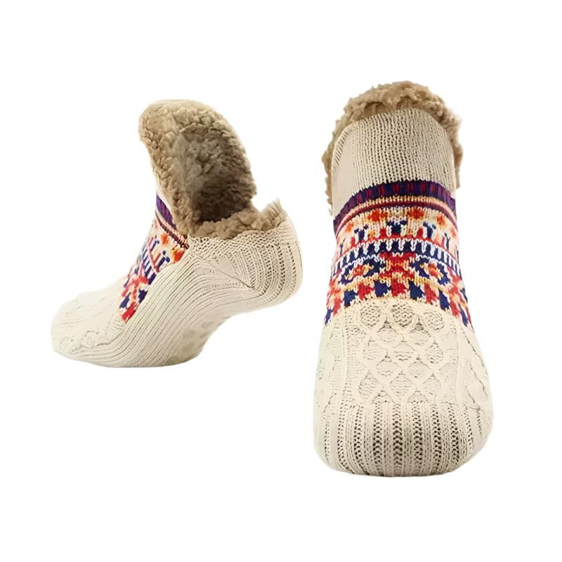 Cozy Knitted Winter Slipper Socks