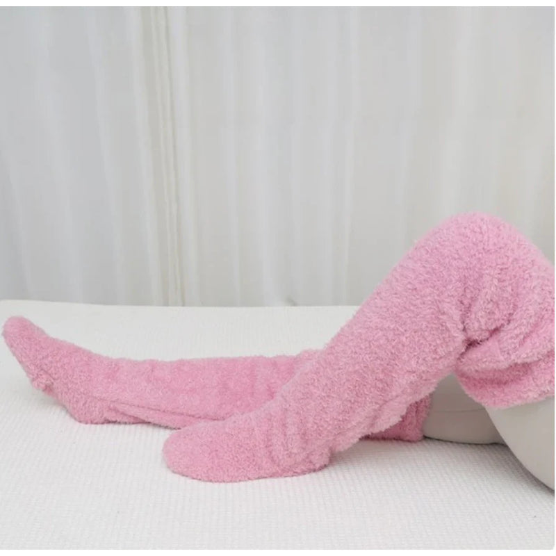 Plush High Length Cozy Socks