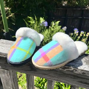 Cozy Plaid Fleece Slipper Booties