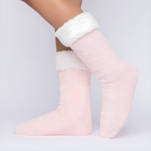 Fleece Lined Non Slip Lounge Socks