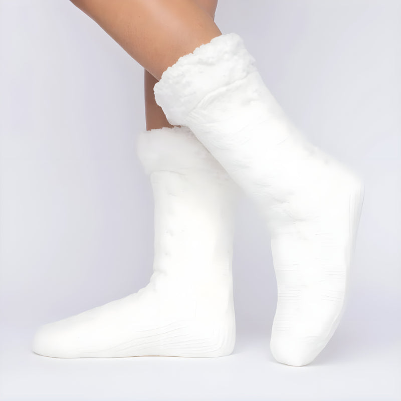 Fleece Lined Non Slip Lounge Socks