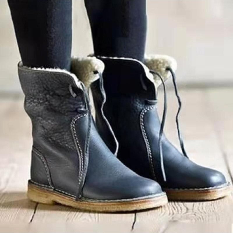 Versatile Winter Snow Lace Up Boots