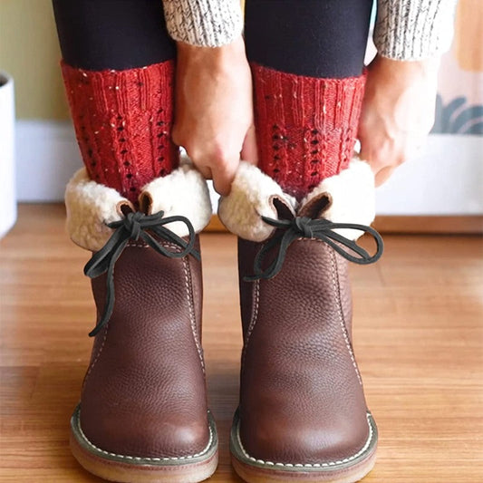 Versatile Winter Snow Lace Up Boots