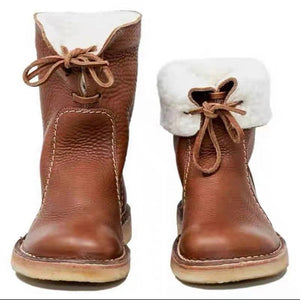 Versatile Winter Snow Lace Up Boots