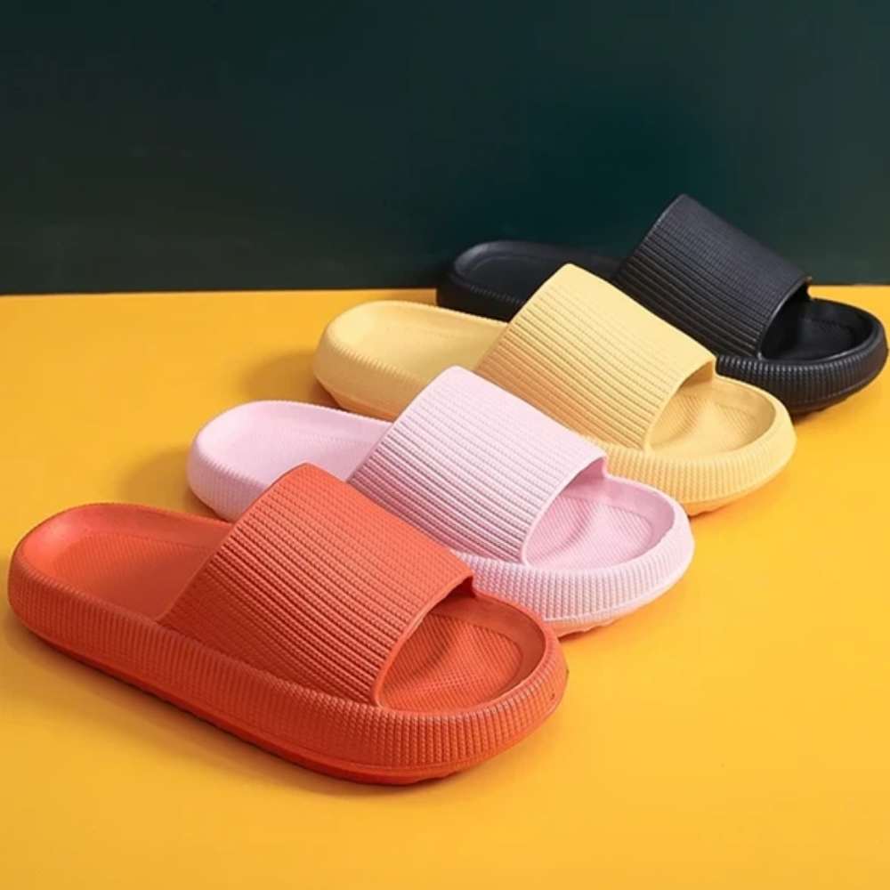 Comfy AntiSlip Slipper Slides Smile Cushion Slides